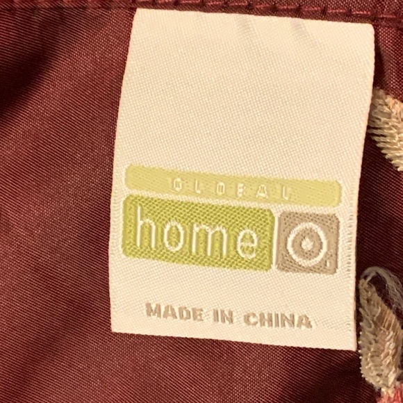 Wine Iridescent Valance - Pair - Picture 4 of 6